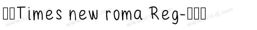 书宋Times new roma Reg字体转换